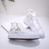White bridal sneakers personalized wedding bridal shoes