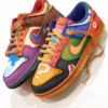 Custom Super Mario Bros Themed Nike Dunk Low - Hand-Painted Nintendo Characters Sneakers