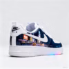 Custom NYC Times Square Night Scene Nike Air Force 1 - Hand-Painted City Lights Sneakers