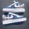 Custom NYC Times Square Night Scene Nike Air Force 1 - Hand-Painted City Lights Sneakers