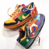 Custom Super Mario Bros Themed Nike Dunk Low - Hand-Painted Nintendo Characters Sneakers