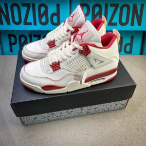 Air Jordan 4 Retro “Red Oreo” Air Jordan 4 Retro “Red Oreo” White & Red Sneakers - Classic Basketball & Streetwear Shoes