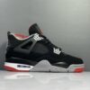 AJ4 Air Jordan 4 Retro “Bred” Black Red Cement Basketball Sneakers AJ4 men's shoes