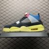 Union LA x Air Jordan 4 Retro “Off Noir” Black Multi-Color Collaboration Sneakers