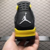 Jordan 4 Air Jordan 4 Retro Thunder Black & Yellow Sneakers - Classic Basketball & Streetwear Shoes