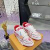 Custom Louis Vuitton LV Trainer White & Red Graffiti Low-Top Sneakers