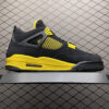 air 4 Air Jordan 4 Retro Thunder Black & Yellow Sneakers - Classic Basketball & Streetwear Shoes