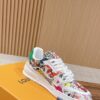 2 LV Trainer Multicolor Comic Print Low-Top Sneakers