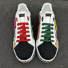 2 Dolce & Gabbana Graffiti Patch White Leather Sneakers, Italy-Made Street Style Casual Shoes
