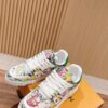 3 LV Trainer Multicolor Comic Print Low-Top Sneakers