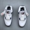 White Aj 4 Air Jordan 4 Retro Midnight Navy - White Grey Navy Cement Basketball Sneakers