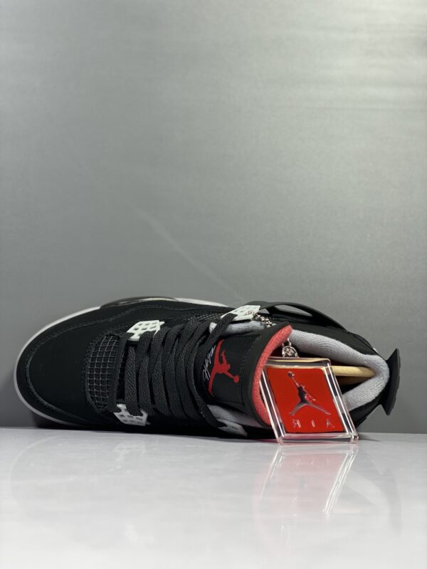 4 Air Jordan 4 Retro “Bred” Black Red Cement Basketball Sneakers AJ4 men's shoes