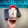 4 Air Jordan 4 Retro “Red Oreo” White & Red Sneakers - Classic Basketball & Streetwear Shoes