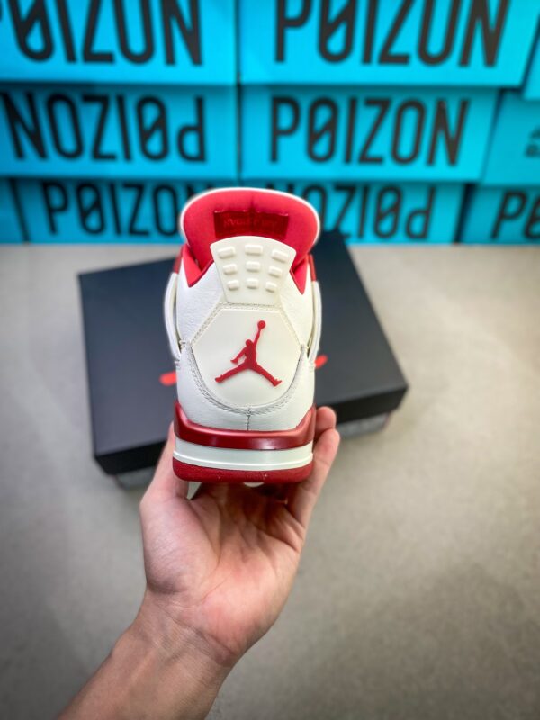 4 Air Jordan 4 Retro “Red Oreo” White & Red Sneakers - Classic Basketball & Streetwear Shoes