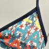 4 Print Halter Triangle Two-Piece Bikini Swimsuit Chanel Multicolor Logo