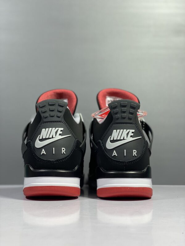 NIKE AJ Air Jordan 4 Retro “Bred” Black Red Cement Basketball Sneakers AJ4 men's shoes