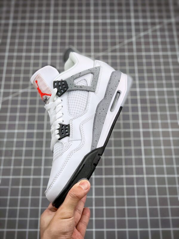 5 Air Jordan 4 Retro “White Cement” Black Grey Basketball & Streetwear Sneakers