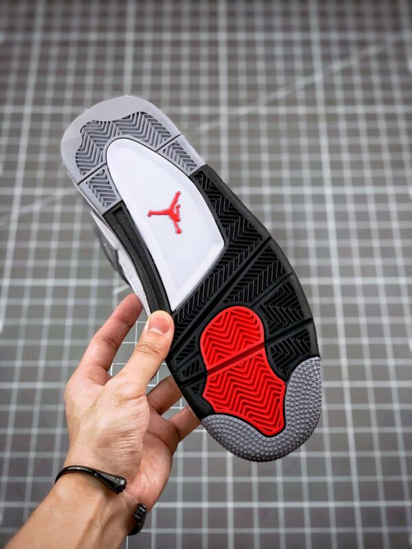 6 (1) Air Jordan 4 Retro “White Cement” Black Grey Basketball & Streetwear Sneakers