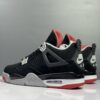 7 Air Jordan 4 Retro “Bred” Black Red Cement Basketball Sneakers AJ4 men's shoes