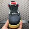7 Union LA x Air Jordan 4 Retro “Off Noir” Black Multi-Color Collaboration Sneakers