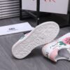 8 Dolce & Gabbana Mismatched Graffiti Floral Print White Leather Low Top Casual Sneakers