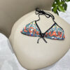8 Print Halter Triangle Two-Piece Bikini Swimsuit Chanel Multicolor Logo