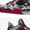 O1CN01l8vS6h1pCu6fFTxHo_!!910265325 Air Jordan 4 Retro “Tattoo” Black White Red Graphic Basketball Sneakers