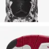 O1CN01lhKWqp1pCu6dQr4zl_!!910265325 Air Jordan 4 Retro “Tattoo” Black White Red Graphic Basketball Sneakers