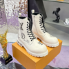 ScreenShot_2026-06-02_020808_558 Louis Vuitton White Logo Print Combat Boots - Luxury Streetwear Ankle Boots