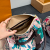 Vuitton LV Speedy 30 Pink Floral Monogram Canvas Top Handle Bag with Strap