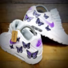 il_1140xN.5436483288_i5ay Custom Nike Air Max 90 White Sneakers with Hand-Painted Purple Butterflies