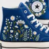 il_794xN.8085153844_2cfq Custom Blue Converse High Tops with Hand-Embroidered Daisies and Wildflowers